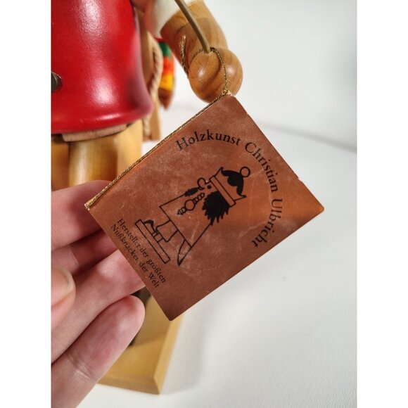 HOLZKUNST CHRISTIAN ULBRICHT NUTCRACKER CLOTH PEDDLER WOODER SMOKER W. GERMANY - Picture 3 of 11